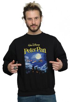 Disney Heren Peter Pan Come With Me Hommage Sweatshirt (Zwart) - maat L