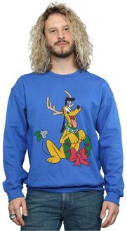 Disney Heren Pluto Kerstmis Rendier Sweatshirt (Koningsblauw) - maat