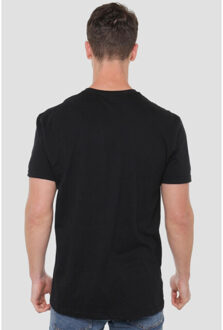 Disney Heren sleeën voor kerstmis mickey & minnie mouse t-shirt - maat L Zwart