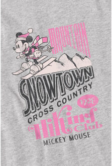 Disney Heren snowtown ski mickey mouse t-shirt - maat XL Grijs