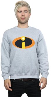 Disney Heren The Incredibles Logo Sweatshirt (Sportgrijs) Lichtgrijs