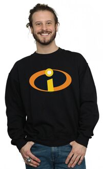Disney Heren The Incredibles Logo Sweatshirt (Zwart) - maat XL