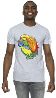 Disney Heren The Lion King Kleuren T-Shirt (Sportgrijs) Lichtgrijs - XL
