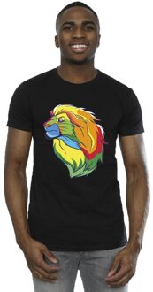 Disney Heren The Lion King Kleuren T-Shirt (Zwart) - maat XL