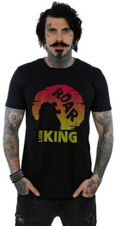 Disney Heren The Lion King Movie Roar T-Shirt (Zwart) - 3XL