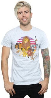 Disney Heren The Lion King Pride Familie T-shirt (Sportgrijs) Lichtgrijs