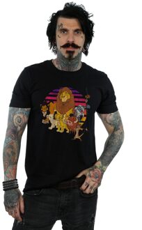 Disney Heren The Lion King Pride Familie T-shirt (Zwart) - maat 4XL