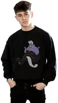 Disney Heren The Little Mermaid Classic Ursula Sweatshirt (Zwart) - XL