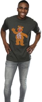 Disney Heren The Muppets Classic Fozzy T-Shirt (Licht Grafiet) Grijs - XL