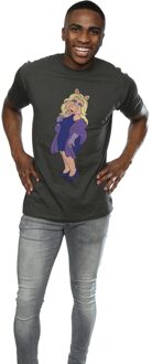 Disney Heren The Muppets Classic Miss Piggy T-Shirt (Licht Grafiet) Grijs - XL