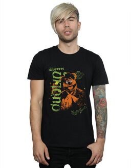 Disney Heren The Muppets Fozzie Beer in Dublin T-Shirt (Zwart) - maat