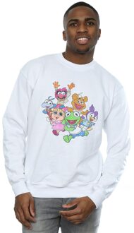 Disney Heren The Muppets Muppet Babies Kleuren Groep Sweatshirt (Wit) - 4XL