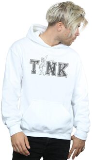 Disney Heren Tinker Bell Collegiate Tink Hoodie (Wit) - maat S
