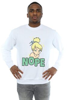 Disney Heren Tinker Bell Nope Sweatshirt (Wit) - 5XL