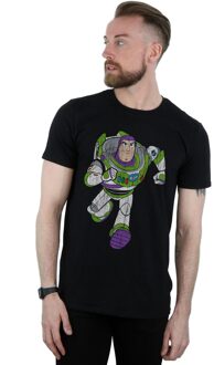 Disney Heren Toy Story 4 Classic Buzz Lightyear T-Shirt (Zwart) - maat XL