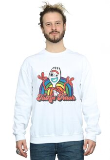 Disney Heren Toy Story 4 Forky Talkin´ Trash Sweatshirt (Wit) - maat S