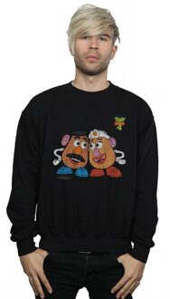Disney Heren Toy Story 4 Mr en Mrs Aardappelhoofd Sweatshirt (Zwart) - XL