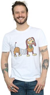 Disney Heren Toy Story 4 Slinky Pose T-Shirt (Wit) - maat L