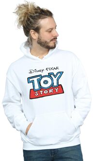 Disney Heren Toy Story Cartoon Logo Hoodie (Wit) - maat M