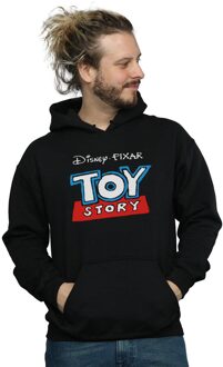 Disney Heren Toy Story Cartoon Logo Hoodie (Zwart) - 2XL