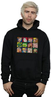 Disney Heren Toy Story Character Squares Hoodie (Zwart) - L