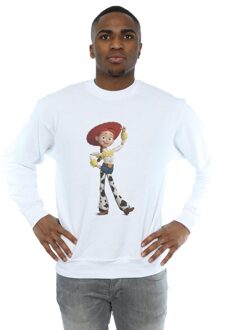 Disney Heren Toy Story Jessie Pose Sweatshirt (Wit) - maat