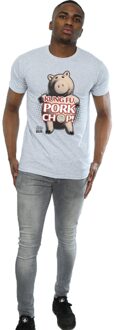 Disney Heren Toy Story Kung Fu Pork Chop T-Shirt (Heide Grijs) - maat S