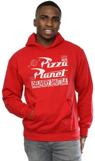 Disney Heren Toy Story Pizza Planet Logo Hoodie (Rood) - XL