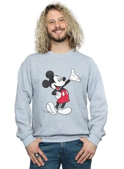 Disney Heren Traditioneel Golf Mickey Mouse Sweatshirt (Sportgrijs) - maat 2XL Lichtgrijs