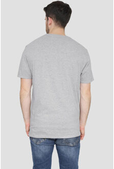 Disney Heren vrolijk kerstfeest mickey mouse t-shirt Grijs - S