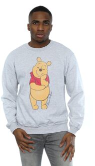 Disney Heren Winnie De Poeh Klassiek Poeh Sweatshirt (Sportgrijs) Lichtgrijs - XL