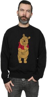 Disney Heren Winnie De Poeh Klassiek Poeh Sweatshirt (Zwart) - 5XL