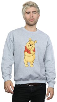 Disney Heren Winnie De Poeh Schattig Sweatshirt (Sportgrijs) - maat 5XL Lichtgrijs