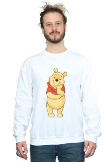 Disney Heren Winnie De Poeh Schattig Sweatshirt (Wit) - maat XL