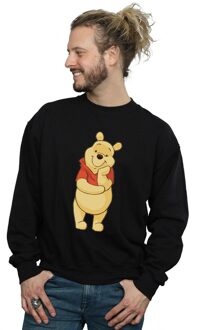 Disney Heren Winnie De Poeh Schattig Sweatshirt (Zwart)
