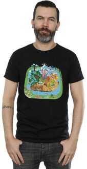 Disney Heren Zootropolis Stad T-Shirt (Zwart) - 3XL