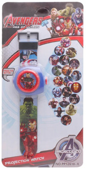 Disney Hulk League of Legends 20 children's cartoon projection electronic watch boys and girls kindergarten gifts kids watch