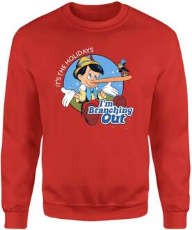 Disney I'm Branching Out Christmas Jumper - Red - L - Rood