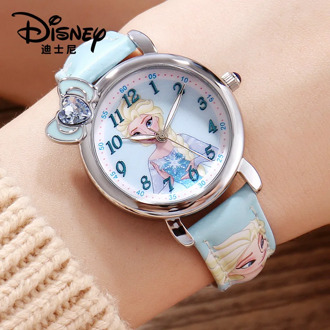 Disney ice and snow children's watch Princess Elsa Girl Waterproof quartz watch girl primary school students