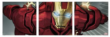 Disney Iron Man Classic - Canvas Set Van 3 - 30x90 Cm