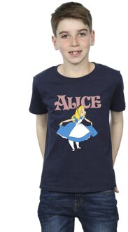 Disney Jongens Alice In Wonderland Take A Bow T-Shirt (Marineblauw) Navy - 5-6J / 110-116cm