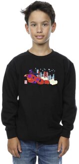 Disney Jongens Big Hero 6 Baymax Hiro Brug Sweatshirt (Zwart)