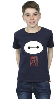 Disney Jongens Big Hero 6 Baymax Pictogram T-shirt (Marineblauw) - maat 12-13J / 152-158cm Navy