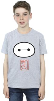 Disney Jongens Big Hero 6 Baymax Pictogram T-shirt (Sportgrijs) Lichtgrijs