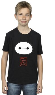 Disney Jongens Big Hero 6 Baymax Pictogram T-shirt (Zwart)