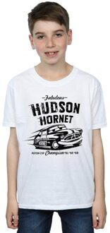 Disney Jongens Cars Hudson Hornet T-Shirt (Wit) - maat
