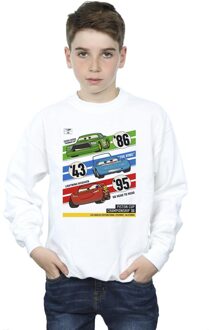 Disney Jongens Cars Piston Cup Kampioenen Sweatshirt (Wit) - 5-6J / 110-116cm