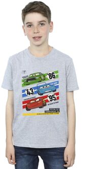 Disney Jongens Cars Piston Cup Kampioenen T-Shirt (Sportgrijs) - maat 12-13J / 152-158cm Lichtgrijs
