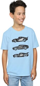 Disney Jongens Cars Tekst Racers T-Shirt (Babyblauw) Lichtblauw