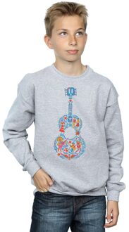 Disney Jongens Coco Gitaarpatroon Sweatshirt (Sportgrijs) - maat Lichtgrijs